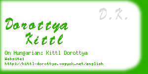 dorottya kittl business card